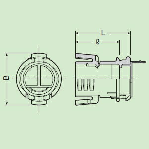 未来工業 コネクタ PF管φ28用 クイックタイプ ベージュ MFSK-28C