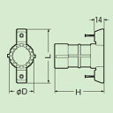 未来工業 仮枠カップリング コンパクトタイプ Gタイプ 適合管:PF管16 ベージュ MFSH-16CG