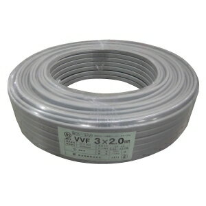 カワイ電線株式会社VVF2.0-3c 100m shizai-market_va202r