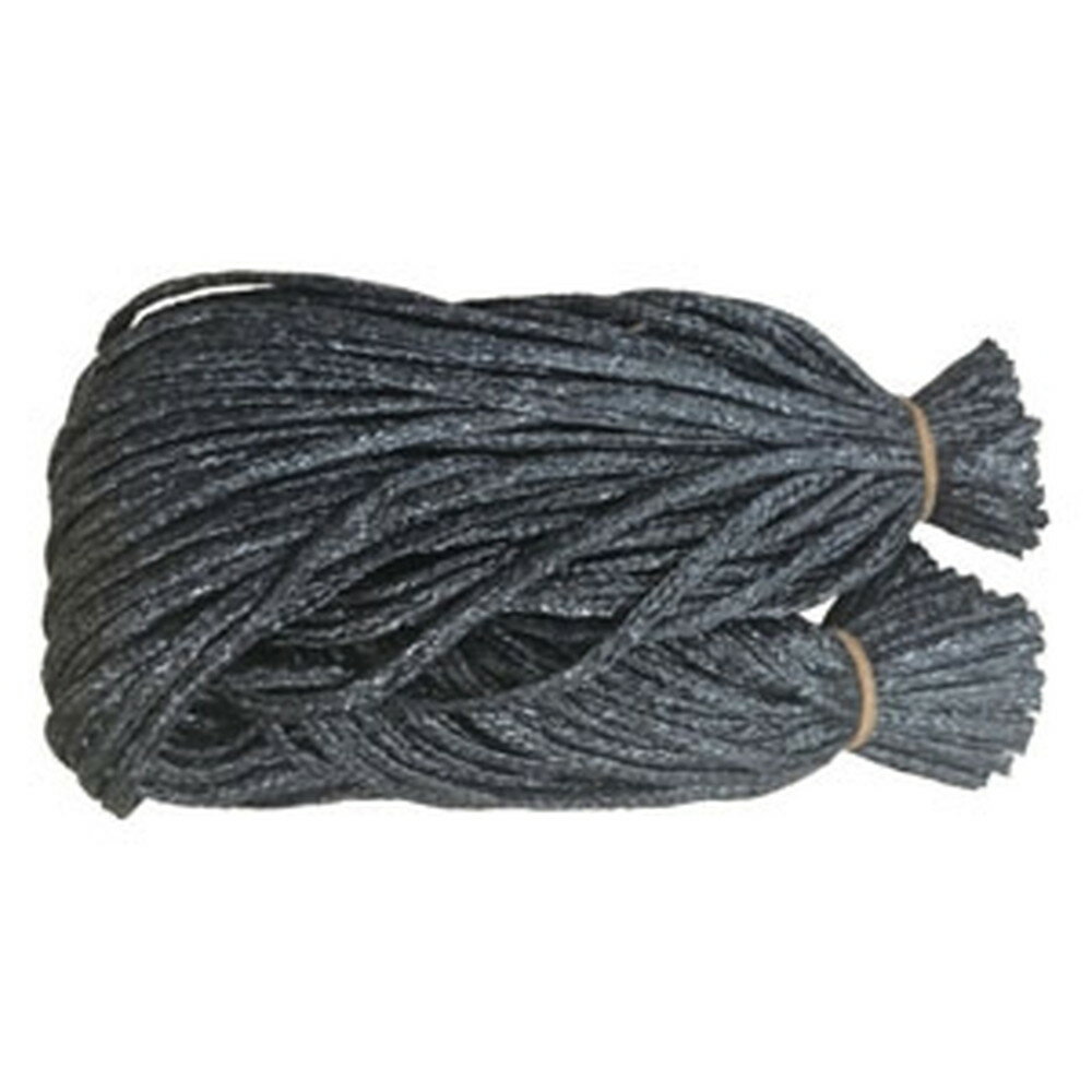 ユタカメイク シート紐 組紐タイプ 線径6mm×6m 100本入 ブラック A-660-5