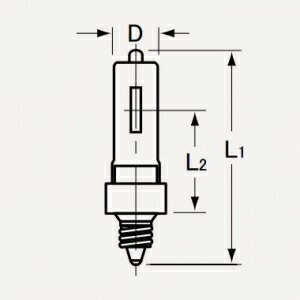 ウシオ ハロゲンランプ 商業施設用 標準タイプ 110V 250W形 E11口金 JCV100V250WGSF 2