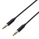ELECOM オーディオφ3.5AUXケーブル ストレート-ストレートタイプ 長さ1m ブラック AX-35M10BK(2)