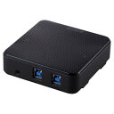 ELECOM USB切替器 PC2台切替 USB3.0対応 手元スイッチ付 U3SW-T2(2)