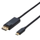 ELECOM Type-C用DisplayPort変換ケーブル TypeCオス-DisplayPortオス 長さ1m CAC-CDP10BK(2)