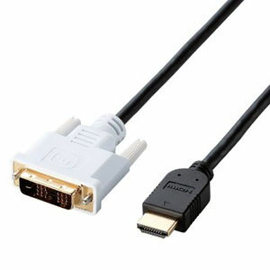 ELECOM HDMI-DVIϊP[u HDMIIX-DVI-D18+1sIX 1m DH-HTD10BK