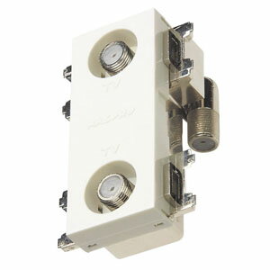 マスプロ 直列ユニット 端末用ダミー付 IN・OUT端子可動型 壁面埋込・シールド型 3224MHz対応 2DWKR-B