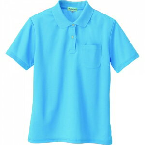 アイトス 吸汗速乾(クールコンフォート)レディース半袖ポロシャツ スカイブルー LL AZ10589106LL