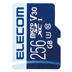 ELECOM microSDXCJ[h 256GB h\IPX7 UHS-&#8544;U3EV30Ή f[^T[rXt MF-MS256GU13V3R
