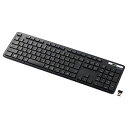 ELECOM 抗菌ワイヤレス薄型キーボード スタンダードサイズ メンブレン式 TK-FDM110TKBK(2)