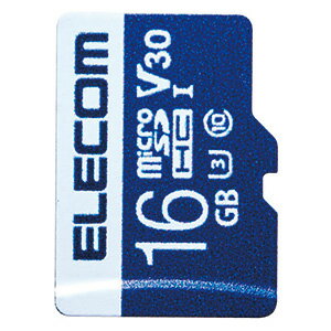 ELECOM microSDHCJ[h 16GB h\IPX7 UHS-&#8544;U3EV30Ή f[^T[rXt MF-MS016GU13V3R