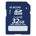 ELECOM SDHCJ[h 32GB Class4Ή f[^T[rXt MF-FSD032GC4R