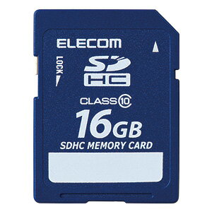 ELECOM SDHCJ[h 16GB Class10Ή f[^T[rXt MF-FSD016GC10R