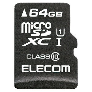 ELECOM microSDXCカード 64GB 防水性能IPX7 UHS-ⅠU1対応 データ復旧サービス付 MF-MSD064GC10R ELECOM microSDXCカード 64GB 防水性能IPX7 UHS-ⅠU1対応 データ復旧サービス付 MF-MSD064GC10R