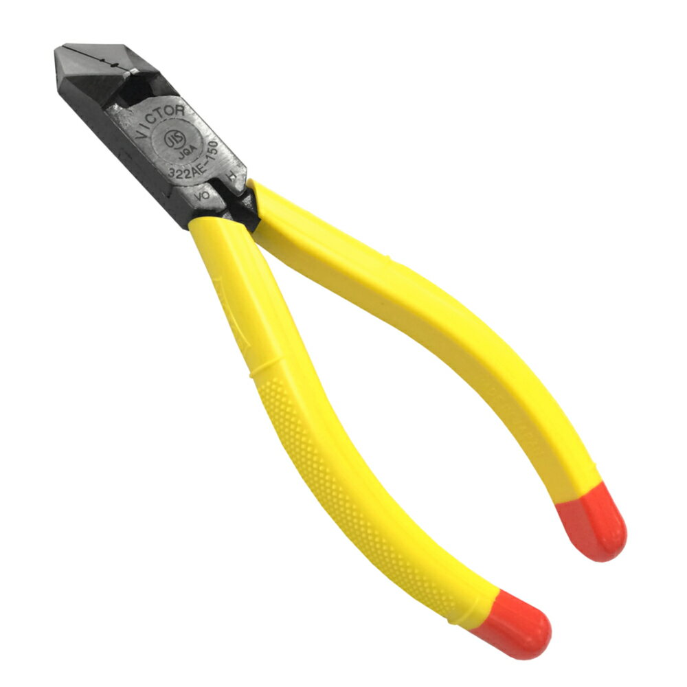 フジ矢 斜ニッパ・穴付(成型カバー付) 322AE-150