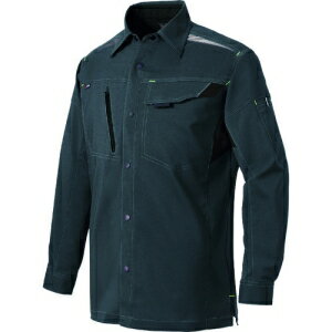 アイトス 長袖シャツ(男女兼用)(薄地) チャコール 6L AZ25350146L