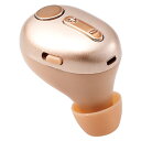ELECOM ヘッドセット 超極小サイズ Bluetooth®5.0対応 Type-Cポート搭載 ゴールド LBT-HSC30MPGD