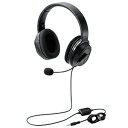 ELECOM ゲーミングヘッドセット 4極ミニプラグ接続 両耳オーバーヘッドタイプ 40mmドライバ 変換ケーブル付 HS-HP30TBK(2)