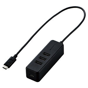 ELECOM USBnu Type-Cڑ USB3|[g PDΉ 0.3m ubN U2HC-T431PBK