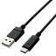 ELECOM USB2.0֥ TypeA-TypeC 3Aб Ĺ1.0m TB-AC10NBK