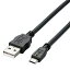 ELECOM USB2.0֥ TypeA-microB 2Aб Ĺ0.8m TB-AMB2A08BK