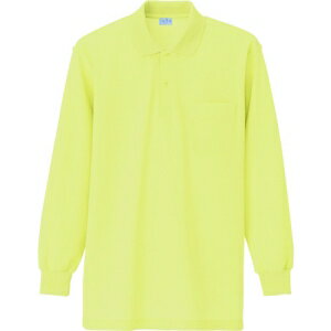 アイトス 長袖ポロシャツ(男女兼用) イエロー S AZ860004S