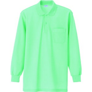 アイトス 長袖ポロシャツ(男女兼用) ミントグリーン 5L AZ8600055L