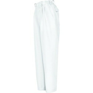 アイトス レディースシャーリングパンツ(2タック) ホワイト LL AZ1255001LL