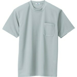 アイトス 半袖Tシャツ(ポケット付) 吸汗速乾(クールコンフォート) 男女兼用 L グレー AZ10576004L