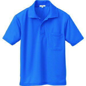 アイトス 半袖ポロシャツ 吸汗速乾(クールコンフォート) 男女兼用 M ロイヤルブルー AZ10579006M