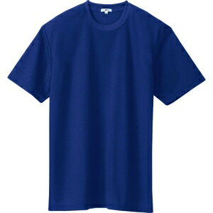 アイトス 半袖Tシャツ(ポケット無し) 吸汗速乾(クールコンフォート) 男女兼用 4L ネイビー AZ105740084L