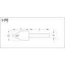 ナニワ研磨 NPパック 軸付砥石 WA H 25×32×6 NP-2537