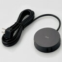 ELECOM デザインタップ ≪roo’t(ルオット)≫ 丸型 2ピン 4個口 L字プラグ 側面差込口コード長2.5m ブラック AVT-D4-2425BK