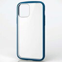 ELECOM ハイブリッドケース ≪TOUGH SLIM LITE≫ 耐衝撃ワイヤレス充電対応 ネイビー PM-A20BTSLFCNV