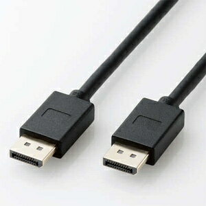 ELECOM DisplayPort™ケーブル 8K対応 Ver1.4認証済 ロック機構なし32.4Gbps伝送対応 ケーブル長1m CAC-DP1410BK2