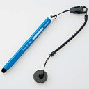 ELECOM 三角形タッチペン 超感度鉛筆型 太軸ペン先約5.5mm お名前スペース付 ブルー P-TPEN02BBU