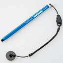ELECOM 三角形タッチペン 超感度鉛筆型 細軸ペン先約5.5mm お名前スペース付 ブルー P-TPEN02SBU