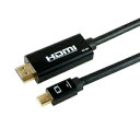 ホーリック Mini Displayport-HDMI変換ケーブル 3m MDPHD30-177BK