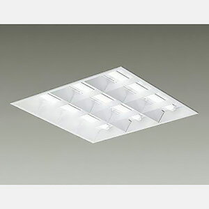 DAIKO LEDスクエアベースライト 3灯タイプ 埋込形・空調ダクト回避型 ルーバー □600タイプ 7500lmクラ..