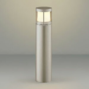 コイズミ照明 LEDガーデンライト 防雨型 ガードタイプ 高さ400mmタイプ 白熱球40W相当 非調光 電球色 ランプ付 ウォームシルバー AU51340