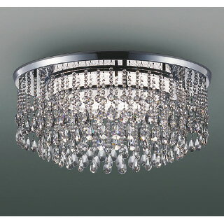 コイズミ照明 LED一体型シャンデリア 《Tricklare》 ～12畳用 調光調色 電球色～昼光色 ガラス AH52381