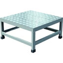 TRUSCO アルミ製溶接一体構造型作業台 縞板タイプ 一段(完成品) W600×D600×H300 WTDBC-6630