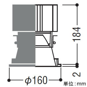 コイズミ照明LEDベースダウンライト深型6500・7500・10000lmクラス埋込穴φ150mm配光角55deg;温白色電源別売XD051502BM