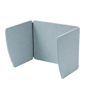 サンワサプライ 吸音フェルト卓上パーティション(W800用、ライトブルー) SPT-DPF80LB