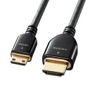 サンワサプライ イーサネット対応ハイスピードHDMIミニケーブル KM-HD22-30K(2)
