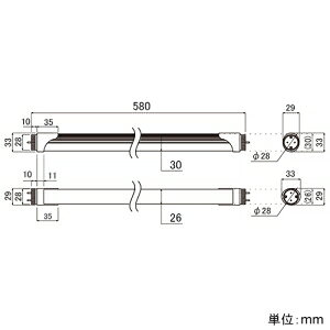 ニッケンハードウェア 直管型LED蛍光灯 《OVAL TUBE NFL》 40W形 高輝度タイプ NFL...
