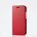 ELECOM ラクラクスマートフォン ソフトレザーケース 薄型 磁石付 PM-F213PLFURD(2)