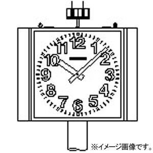 パナソニック 太陽電池時計 ラジオコントロール機能付 ポール型 4面 角型 □800mm TC7491