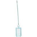 未来工業 線名札 ≪ワンタッチカラーエフ≫ 透明タイプ プラスチック製 記入紙20×35mm 結束部長さ120mm KFYC-2035