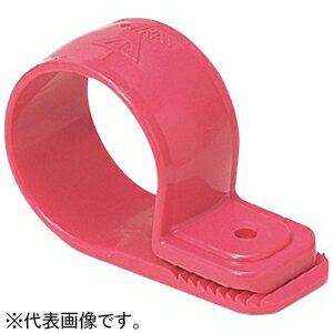 未来工業 ワニグチ片サドル 兼用タイプ 給湯用 適合径φ21～φ31mm ピンク KTK-M-P