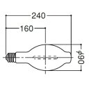 【仕様】●メーカー:岩崎電気●型番:NH250FDX●商品名:高圧ナトリウムランプ●種類:拡散形●ランプ電圧(V):100●ランプ電流(A):3.1●軸光度(cd):-●ビーム角(度):-●ビーム光束(lm):-●全光束(lm):12800●相関色温度(K):2500●平均演色評価数(Ra):85●定格寿命(h):9000●ランプ効率(lm/W):51●口金:E39●直径(mm):90●全長(mm):240